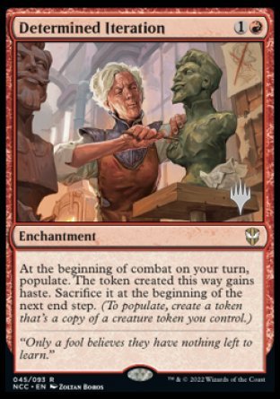 Determined Iteration (Promo Pack) [Streets of New Capenna Commander Promos] - Destination Retro