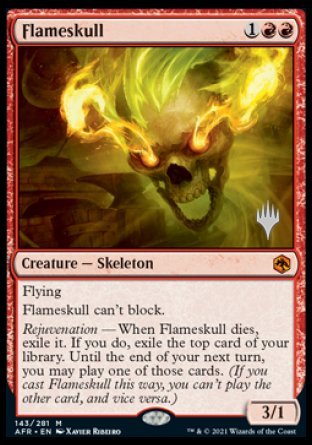 Flameskull (Promo Pack) [Dungeons & Dragons: Adventures in the Forgotten Realms Promos] - Destination Retro