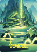 Leyline of Abundance Art Card (Gold-Stamped Signature) [Wilds of Eldraine Art Series] - Destination Retro