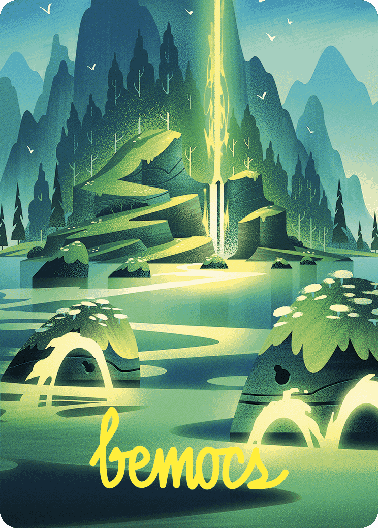 Leyline of Abundance Art Card (Gold-Stamped Signature) [Wilds of Eldraine Art Series] - Destination Retro