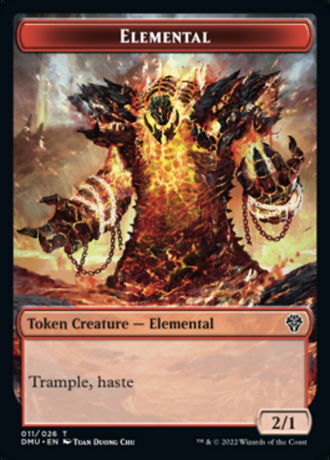 Soldier // Elemental Double-sided Token [Dominaria United Tokens] - Destination Retro