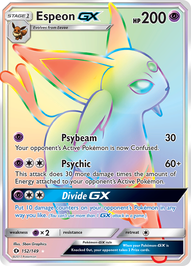 Espeon GX (152/149) [Sun & Moon: Base Set] - Destination Retro