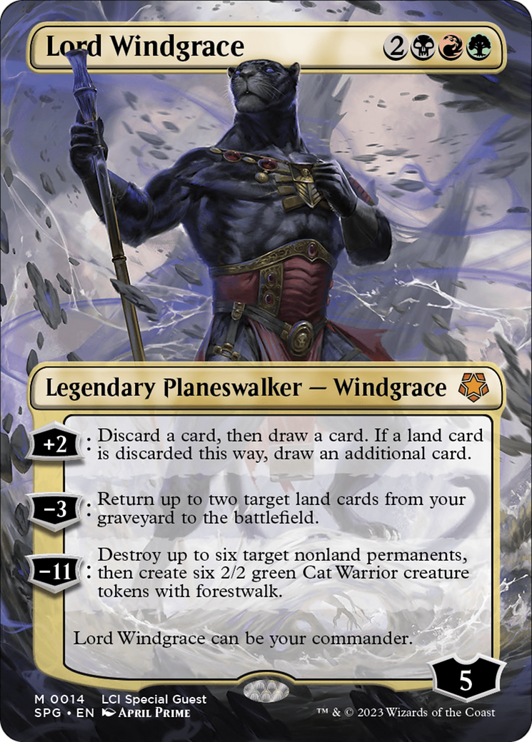 Lord Windgrace (Borderless) [The Lost Caverns of Ixalan Special Guests] - Destination Retro