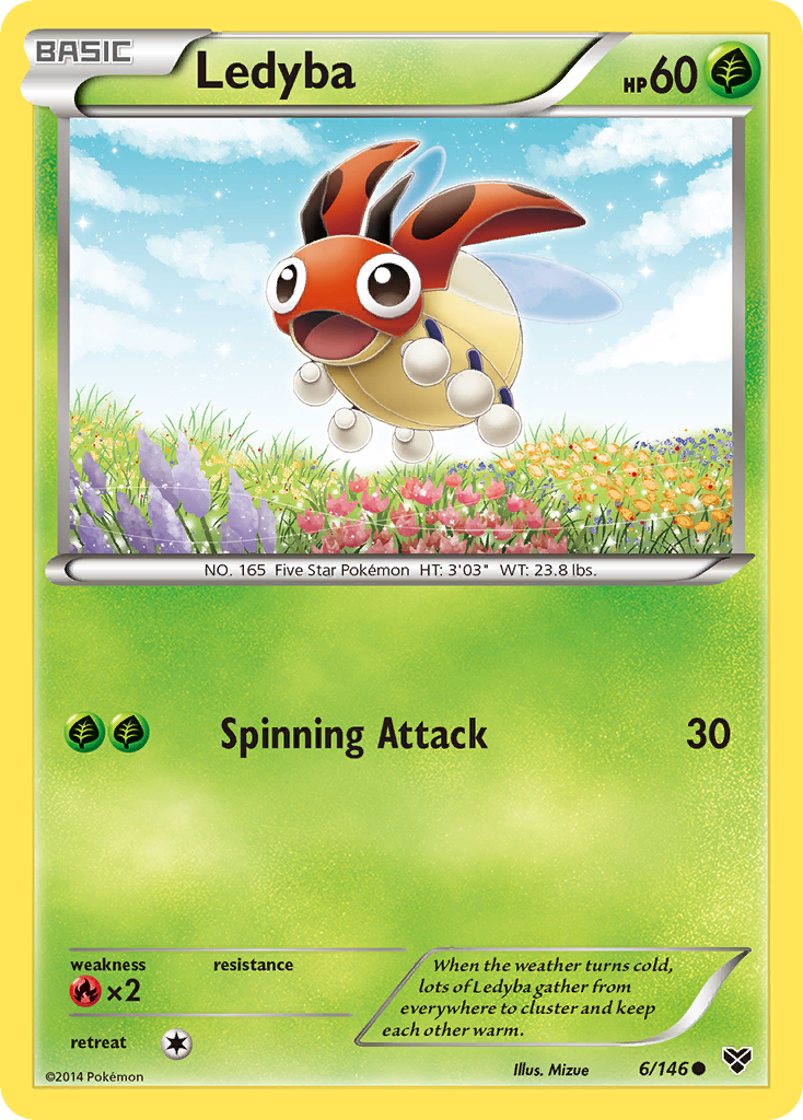 Ledyba (6/146) [XY: Base Set] - Destination Retro