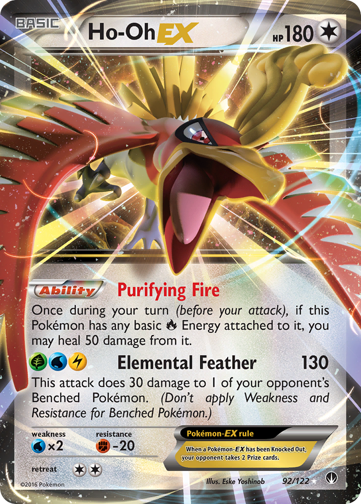 Ho-Oh EX (92/122) [XY: BREAKpoint] - Destination Retro