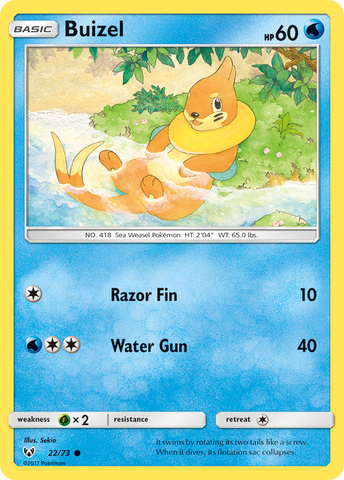 Buizel (22/73) [Sun & Moon: Shining Legends] - Destination Retro