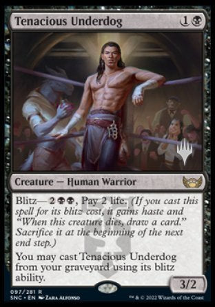 Tenacious Underdog (Promo Pack) [Streets of New Capenna Promos] - Destination Retro