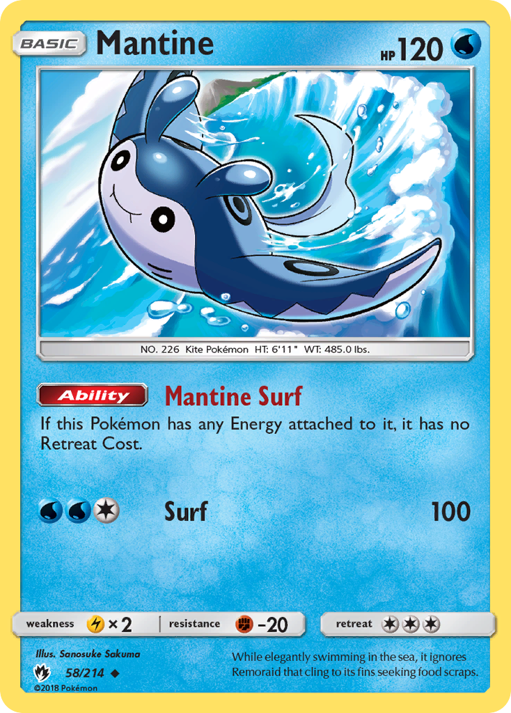 Mantine (58/214) [Sun & Moon: Lost Thunder] - Destination Retro