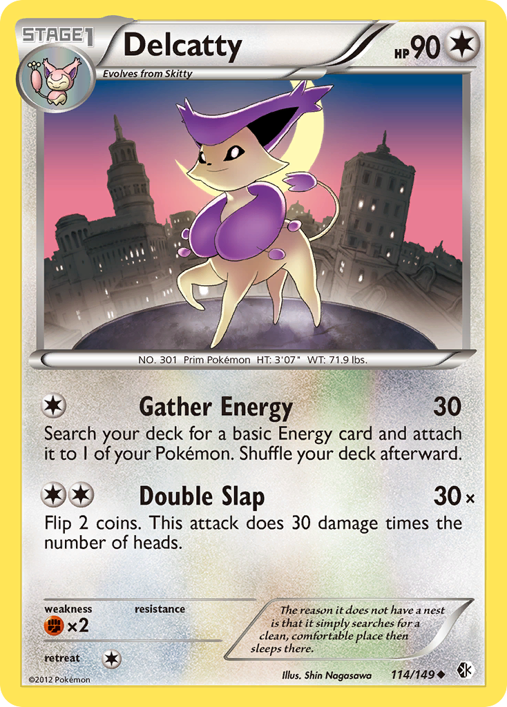 Delcatty (114/149) [Black & White: Boundaries Crossed] - Destination Retro
