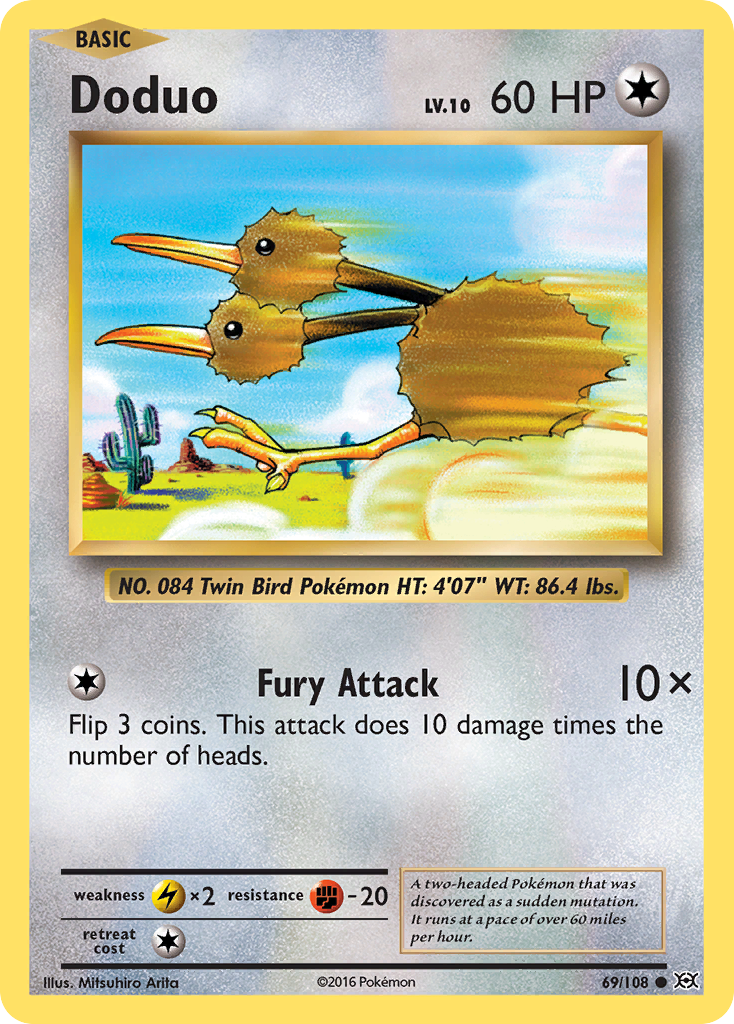 Doduo (69/108) [XY: Evolutions] - Destination Retro