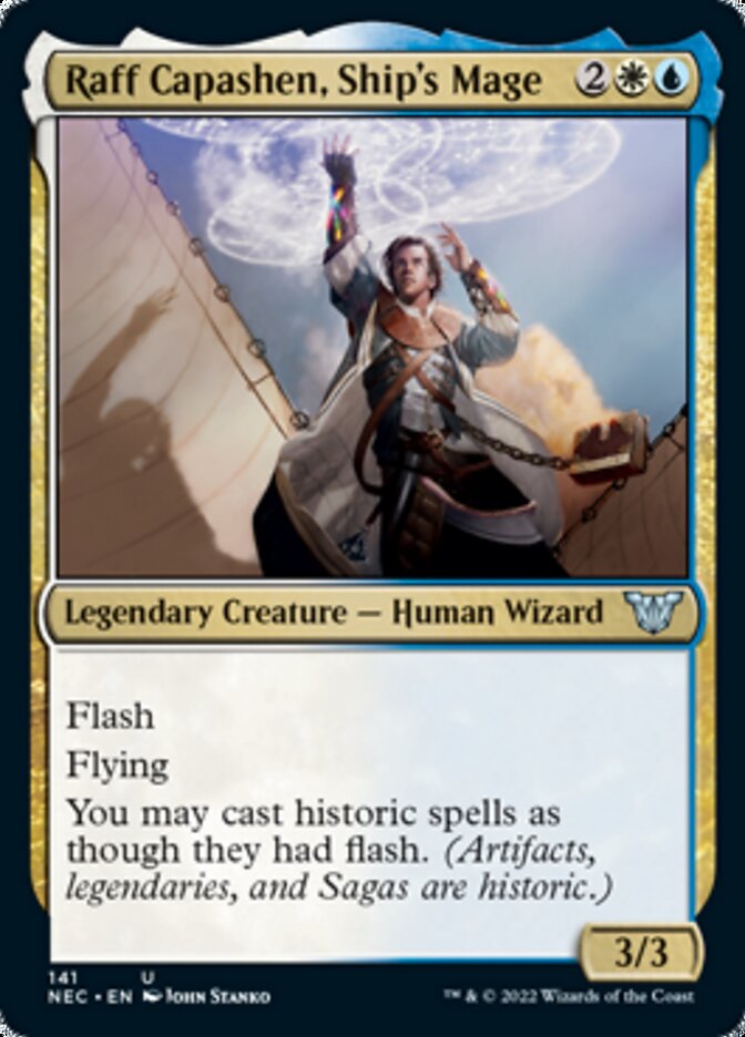 Raff Capashen, Ship's Mage [Kamigawa: Neon Dynasty Commander] - Destination Retro