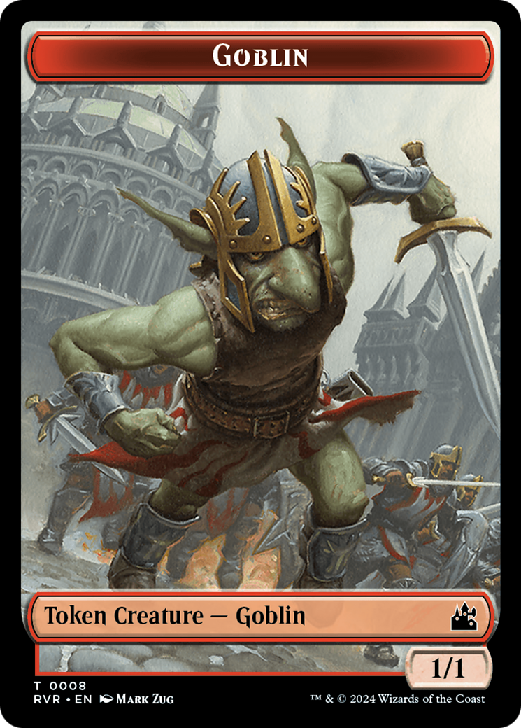 Goblin (0008) // Spirit (0004) Double-Sided Token [Ravnica Remastered Tokens] - Destination Retro