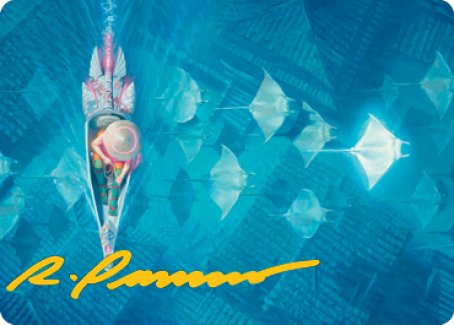 Discover the Impossible Art Card (Gold-Stamped Signature) [Kamigawa: Neon Dynasty Art Series] - Destination Retro