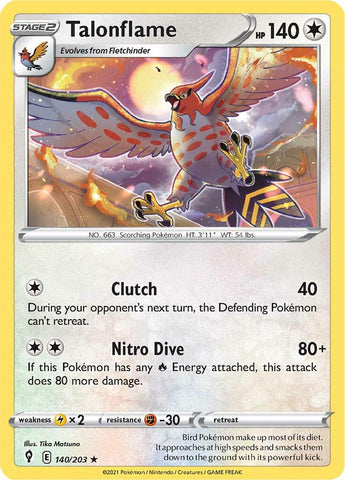 Talonflame (140/203) [Sword & Shield: Evolving Skies] - Destination Retro