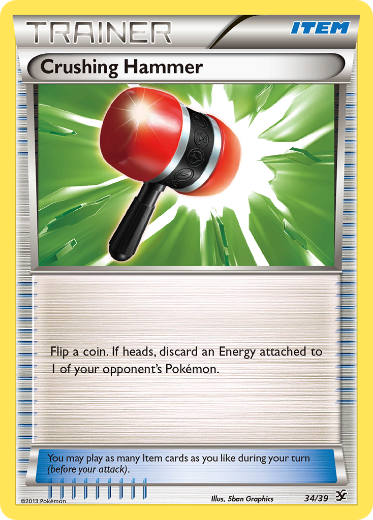 Crushing Hammer (34/39) [XY: Kalos Starter Set] - Destination Retro