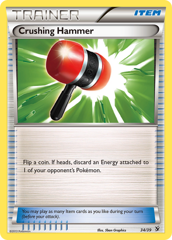 Crushing Hammer (34/39) [XY: Kalos Starter Set] - Destination Retro