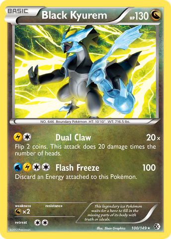 Black Kyurem (100/149) [Black & White: Boundaries Crossed] - Destination Retro