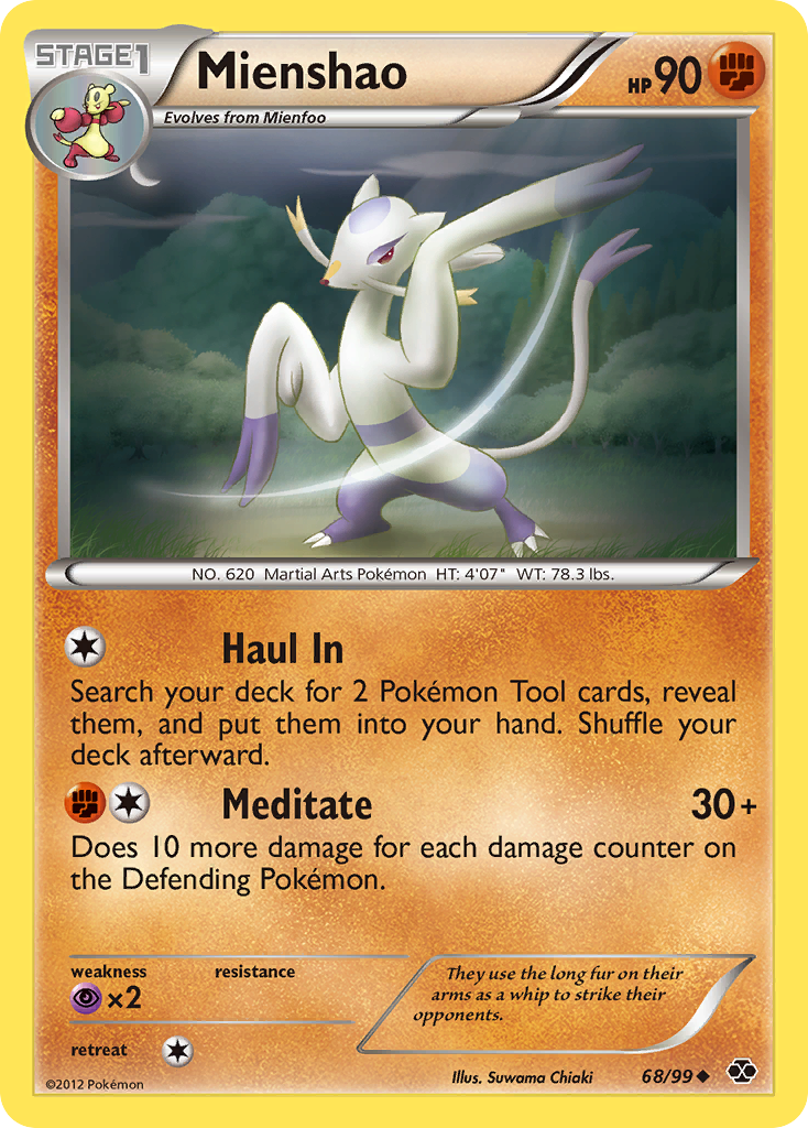 Mienshao (68/99) [Black & White: Next Destinies] - Destination Retro