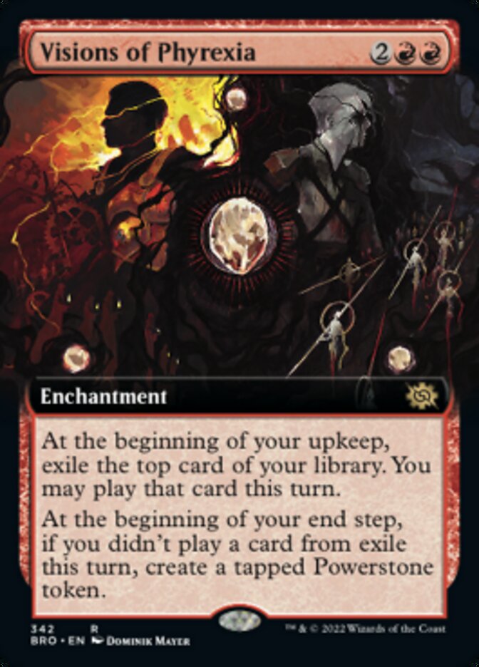 Visions of Phyrexia (Extended Art) [The Brothers' War] - Destination Retro