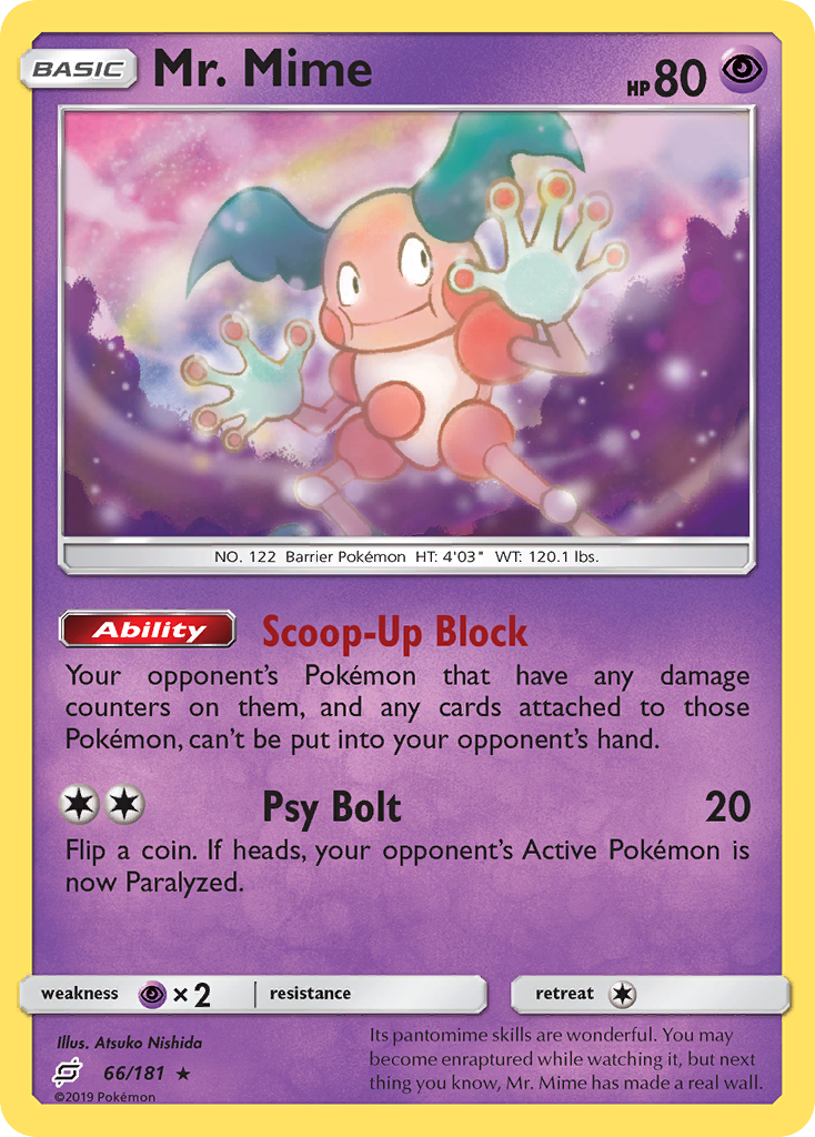 Mr. Mime (66/181) [Sun & Moon: Team Up] - Destination Retro
