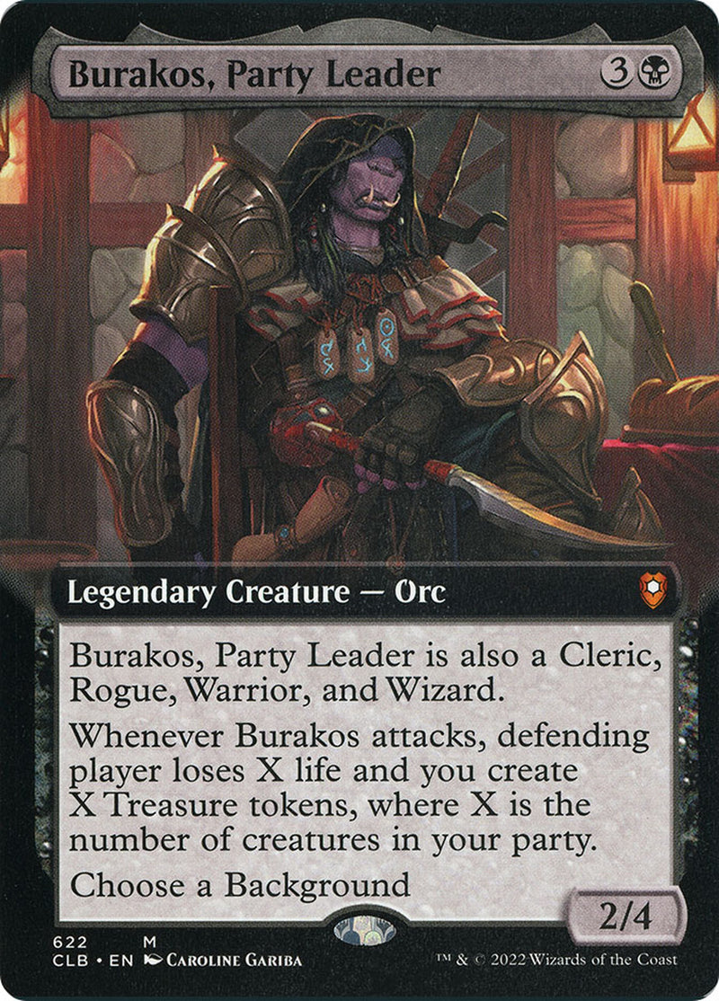 Burakos, Party Leader (Extended Art) [Commander Legends: Battle for Baldur's Gate] - Destination Retro