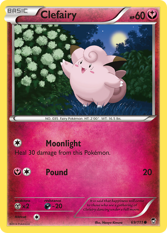 Clefairy (69/111) [XY: Furious Fists] - Destination Retro