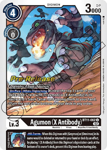 Agumon (X Antibody) [BT11-062] [Dimensional Phase Pre-Release Promos] - Destination Retro