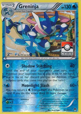 Greninja (40/122) (League Promo 2nd Place) [XY: BREAKpoint] - Destination Retro