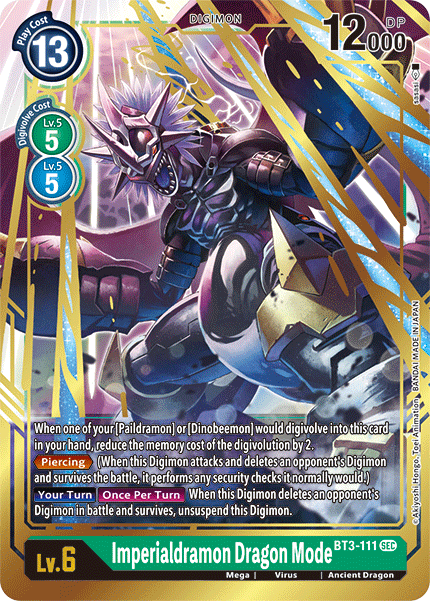 Imperialdramon Dragon Mode [BT3-111] [Release Special Booster Ver.1.5] - Destination Retro