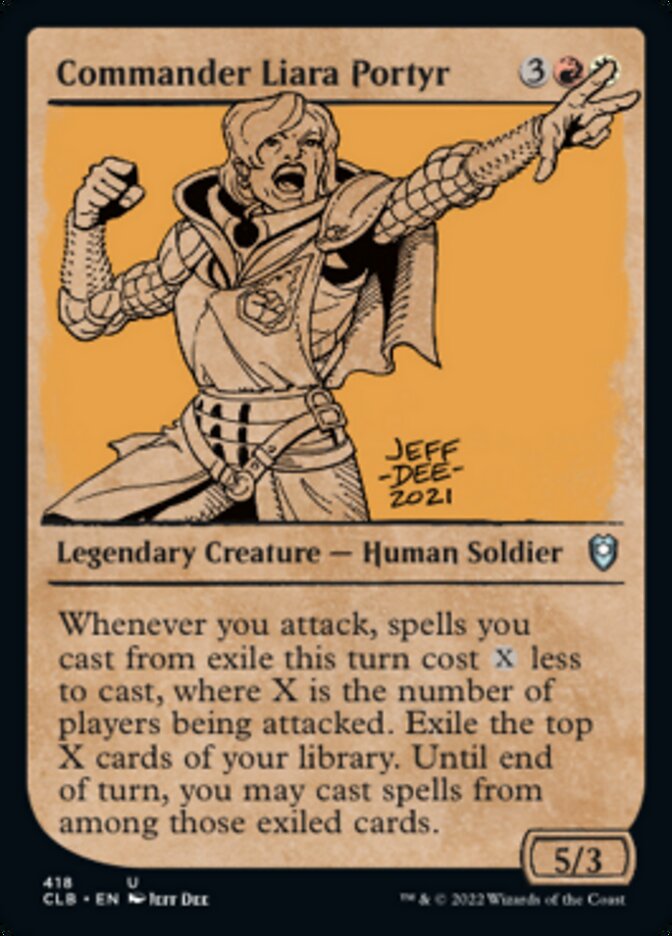 Commander Liara Portyr (Showcase) [Commander Legends: Battle for Baldur's Gate] - Destination Retro