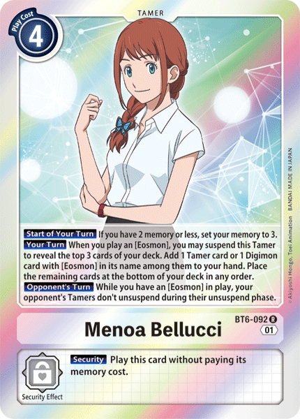 Menoa Bellucci [BT6-092] [Double Diamond] - Destination Retro