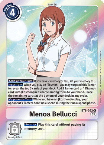 Menoa Bellucci [BT6-092] [Double Diamond] - Destination Retro