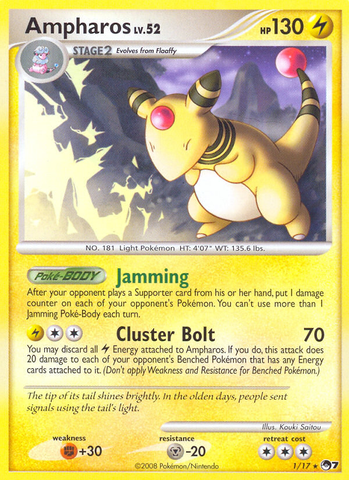 Ampharos (1/17) [POP Series 7] - Destination Retro