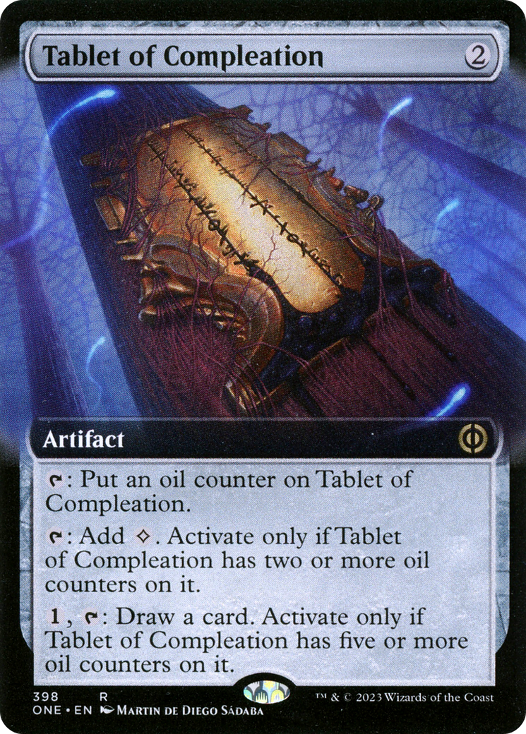 Tablet of Compleation (Extended Art) [Phyrexia: All Will Be One] - Destination Retro