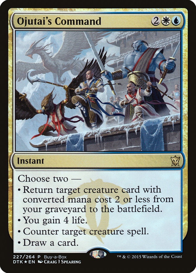 Ojutai's Command (Buy-A-Box) [Dragons of Tarkir Promos] - Destination Retro