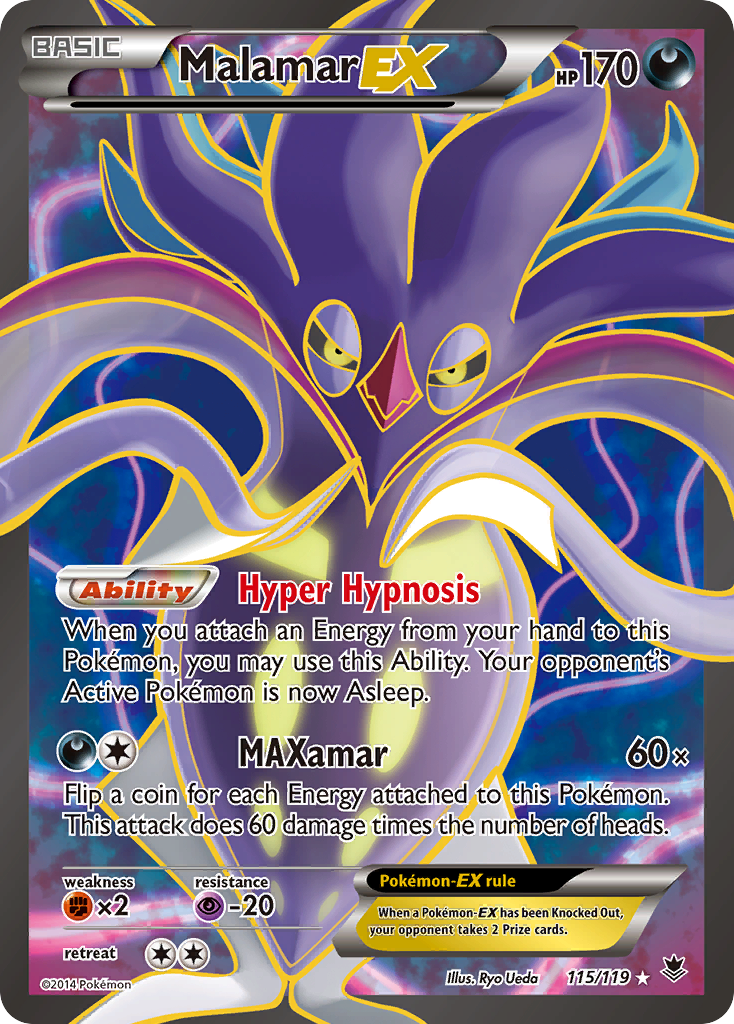 Malamar EX (115/119) [XY: Phantom Forces] - Destination Retro