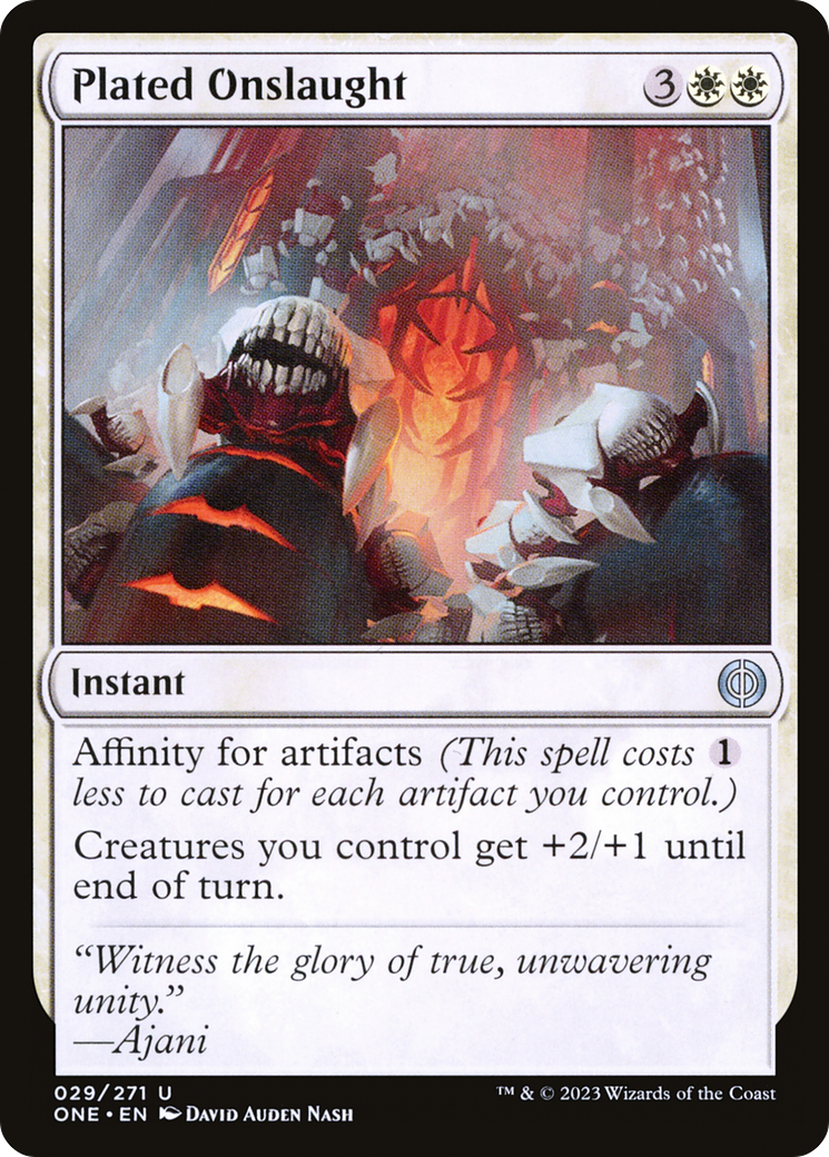 Plated Onslaught [Phyrexia: All Will Be One] - Destination Retro