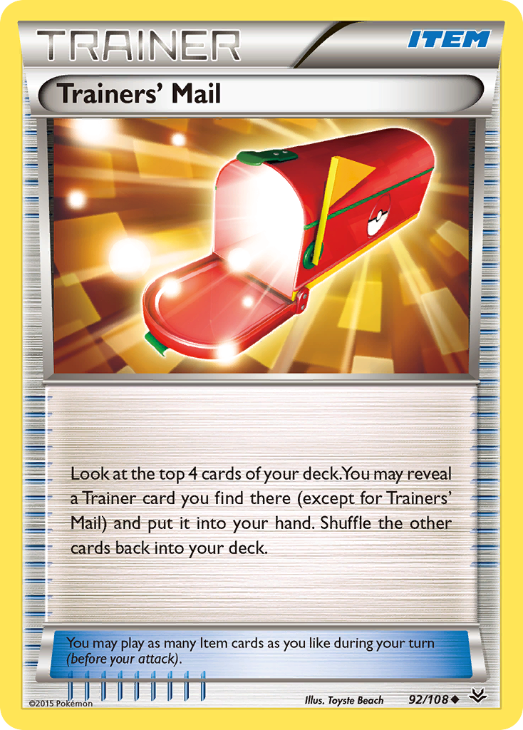 Trainers' Mail (92/108) [XY: Roaring Skies] - Destination Retro