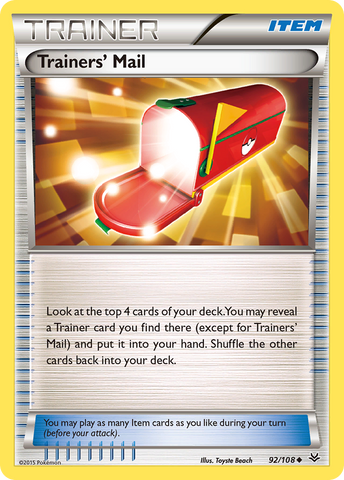 Trainers' Mail (92/108) [XY: Roaring Skies] - Destination Retro