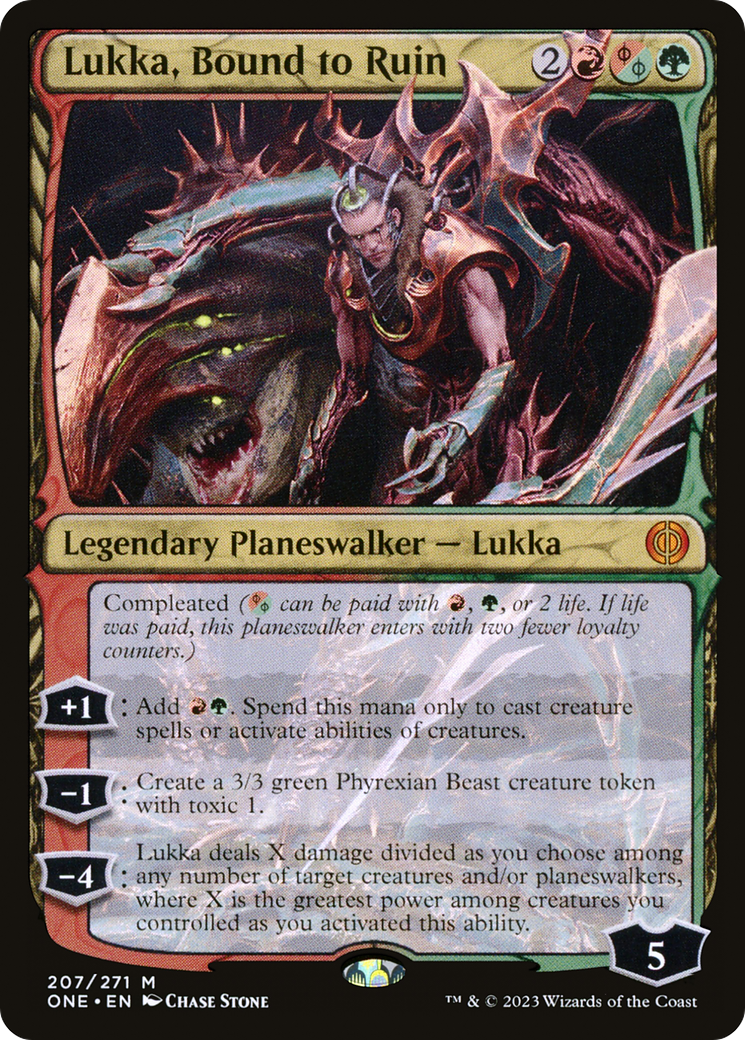 Lukka, Bound to Ruin [Phyrexia: All Will Be One] - Destination Retro