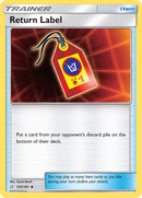 Return Label (153/181) [Sun & Moon: Team Up] - Destination Retro