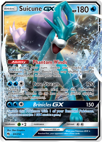 Suicune GX (60/214) [Sun & Moon: Lost Thunder] - Destination Retro
