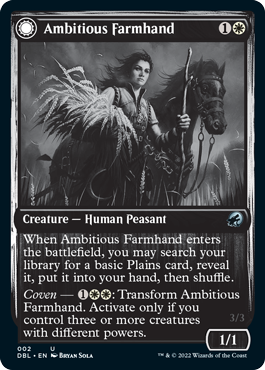 Ambitious Farmhand // Seasoned Cathar [Innistrad: Double Feature] - Destination Retro