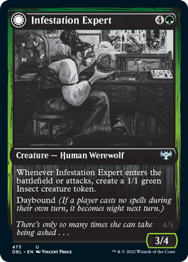 Infestation Expert // Infested Werewolf [Innistrad: Double Feature] - Destination Retro