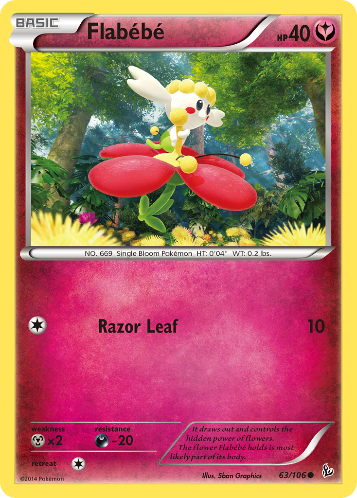 Flabebe (63/106) [XY: Flashfire] - Destination Retro