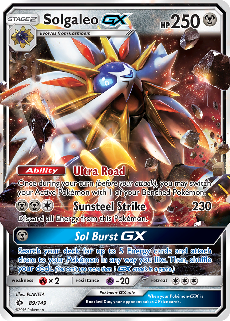 Solgaleo GX (89/149) [Sun & Moon: Base Set] - Destination Retro