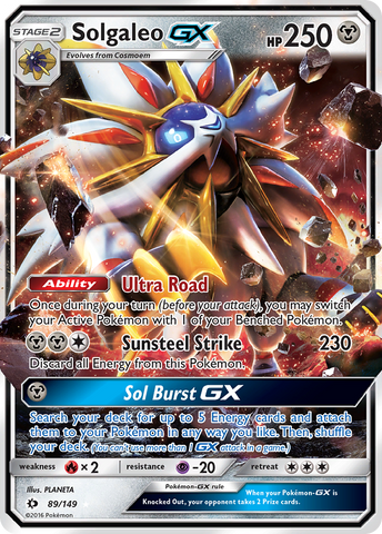 Solgaleo GX (89/149) [Sun & Moon: Base Set] - Destination Retro
