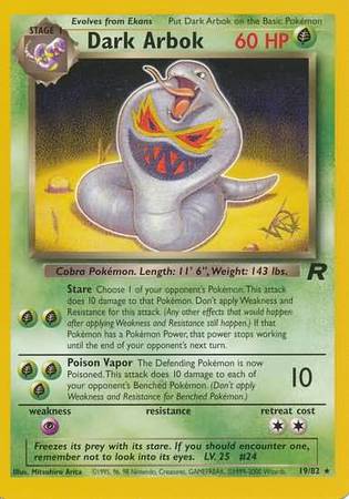 Dark Arbok (19/82) (W Stamped Promo) [Team Rocket Unlimited] - Destination Retro