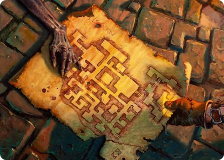 Dungeon Map Art Card [Dungeons & Dragons: Adventures in the Forgotten Realms Art Series] - Destination Retro