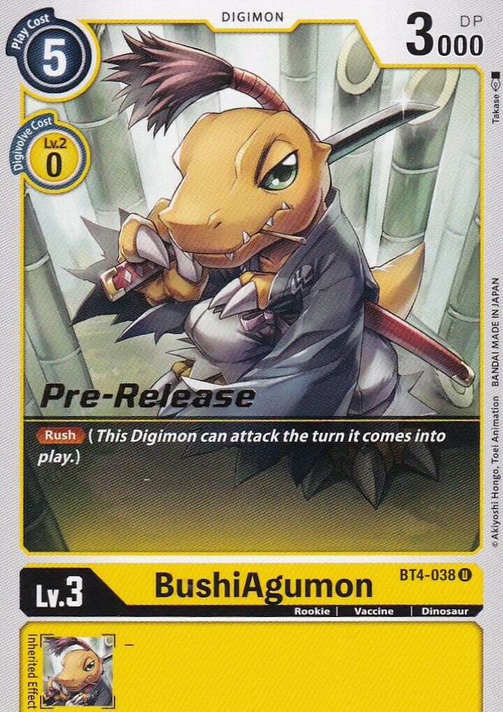 BushiAgumon [BT4-038] [Great Legend Pre-Release Promos] - Destination Retro